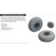 1/48 B-17F Flying Fortress Wheels Ova Tread 3D Printed parts for Eduard #ED 11183