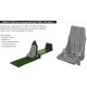 1/48 P-51B/C Mustang Seat with Integral Belts Type 2 for Eduard kits