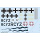 1/32 Messerschmitt Bf 108 Taifun Decals for Eduard kits