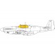 1/48 P-51B/C Mustang Framed Canopy Paint Masks for Eduard kits