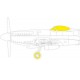 1/48 Supermarine Spitfire F Mk.XVIII Paint Masking for Airfix kits