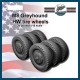 1/16 M8 Greyhound Wheels with HW Tyres for Andy's Headquarter kits