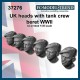 1/35 WWII British Tank Crew Heads with Beret