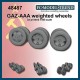 1/48 Gaz AAA Weighted Wheels for UM kit