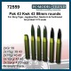 1/72 88mm Rounds Ammunition for Pak43/Kwk 43, King Tiger, Jagdpanther, Nashorn, Elefant