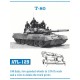 1/35 Soviet Tank T-80 Metal Track Links (180 links)