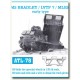 Metal Tracks for 1/35 M2 Bradley/LVTP 7/MLRS Early Type (180 links)