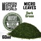 Micro Leaves - Dark Green Mix (15gr, flocking material)