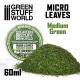 Micro Leaves - Medium green Mix (15gr, flocking material)