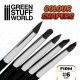 Clay Colour Shapers SIZE #6 Black Firm (5 different brushes, 8mm tip width)