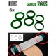 Silicone Guide Rings for Putty/Clay Textured Rolling Pin (3 pairs)