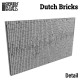 Putty/Clay Textured Rolling Pin #Small DUTCH Bricks for 1/35 1/43 1/48 1/76