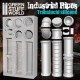 Factory Silicone Molds - Industrial Pipes (surface area measuring 6x12cm)