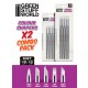 Clay Colour Shapers Combo #0 and #2 (10 brushes, silicone tips white soft)