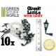 28mm Scale Classic WALL Lamps with LED Lights (height: 3cm, 10pcs)