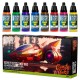 Acrylic Paint Set - Candy Ink (8x 17ml, gloss and smooth finish)