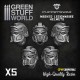 Puppetswar Masked Legionnaire Helmets for 28/32mm Wargame Miniatures