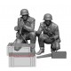 1/48 WWII German Gunner Team (2 figures)