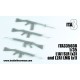 1/35 British Cold War L1A1 (x3) L1A2 (LMG x1) Rifles