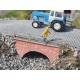 1/120, 1/160 Small Brick Bridges w/Railings #Red (3pcs)