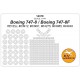 1/144 Boeing 747-8/747-8F Masks for Revell #03912/03991/04275/04885/04949