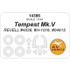 1/144 GB Tempest MK.V Canopies and Wheels Masks for Revell kits