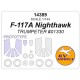 1/144 US F-117A NightHAWK Canopies and Wheels Masks for Trumpeter kits