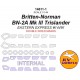 1/144 Britten-Norman BN-2A Mk III Trislander Paint Masking for Eastern Express #14491 (Double-sided)