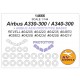 1/144 Airbus A330-300 & 330 prototype Masks for Revell w/Wheels Masks