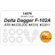 1/144 US Delta Dagger F-102A Canopies and Wheels Masks for Arii kits