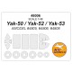 1/48 Yak-50/Yak-52/Yak-53 Paint Masking for Amodel #48005, #48006, #48008