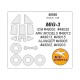 1/48 MiG-3 Masking for ICM #48051-52/ARK Models #48012, #48013, #48015/ALANGER