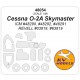 1/48 US Cessna O-2A Skymaster Canopies and Wheels Masks for ICM / Revell kits