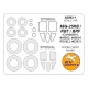 1/48 MiG-25PD/RB/RBT/BRF Double-sided Masking for ICM #48901-48904/Revell #03931