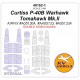 1/48 US Curtiss P-40B Warhawk / Tomahawk Mk.II Masks for Airfix kits (double-side)