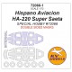 1/72 Hispano Aviacion Ha-220 Super Saeta Double Sided Masking for Special Hobby #72068