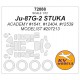 1/72 Ju-87G-2 Stuka Masking for Academy #1641/12404/12539, Modelist #207212