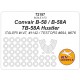 1/72 Convair B-58/B-58A/Tb-58A Hustler Masking for Italeri #147/1142/Testors #694/676