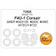 1/72 US F4U-1 Corsair Canopies and Wheels Masks for Smer / Intech kits