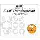 1/72 F-84F Thunderstreak Masking for Italeri #107