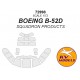 1/72 Boeing B-52 Vacuum Canopy Squadron Products Masking for Revell #04608 / MONOGRAM #8292