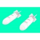 1/72 BINC 400 Incendiary Bomb (2pcs) for MB326, MB339, G.91 Gina, Alpha Jet, Mirage