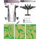 1/32 D.H. Mosquito Mk. IV part I. Camouflage Painting Mask for HK Models/Revell