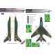 1/32 F-100D Super Sabre USAF in Vietnam Camouflage Painting Mask for Trumpeter