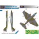 1/48 Canberra B(i).2/6 RAF Camo painting mask for Airfix/Classic Airframes kit.