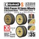 1/35 StuG/Pz III Spare Wheels 75mm & 95mm PATTERN S