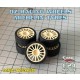 1/24 OZ-Racing 15/4 Wheels + Michelin Tyres for Hasegawa kits