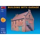 1/72 Building w/Garage (Building Size L x H x W: 222mm x 178mm x 143mm)