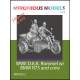 1/72 WWII DAK Rommel with BMW R75 and Crew (3 figures and motorcycle with sidecar)