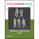 1/72 WWII US Tank Crew Set I (5 figures)